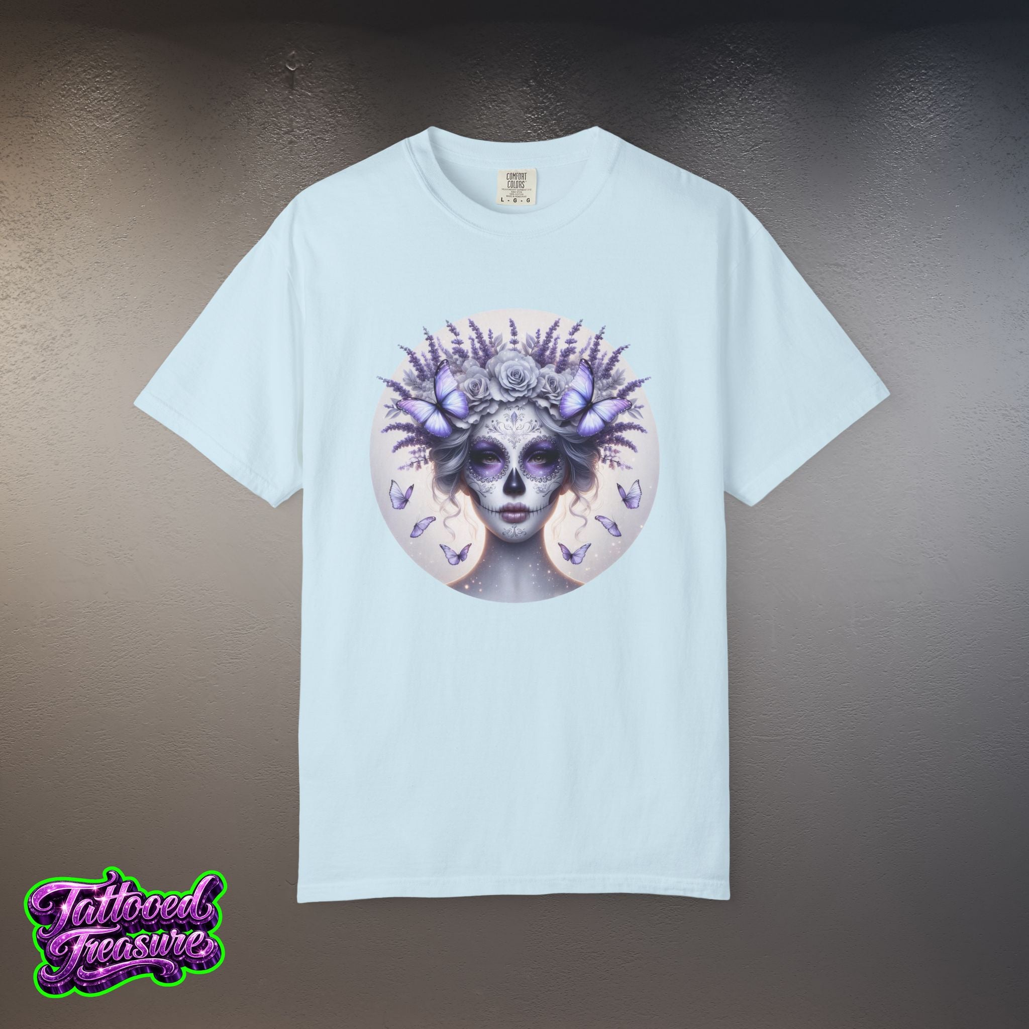 Day of the Dead Lavender Skull Queen T-Shirt