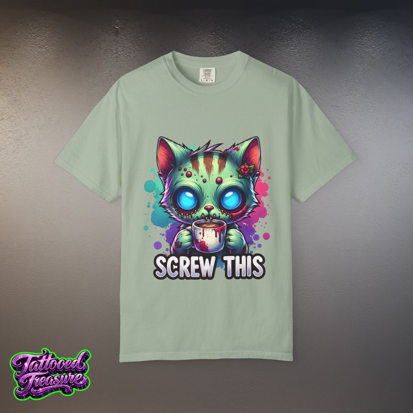 Zombie Kitty 'Screw This' T-Shirt