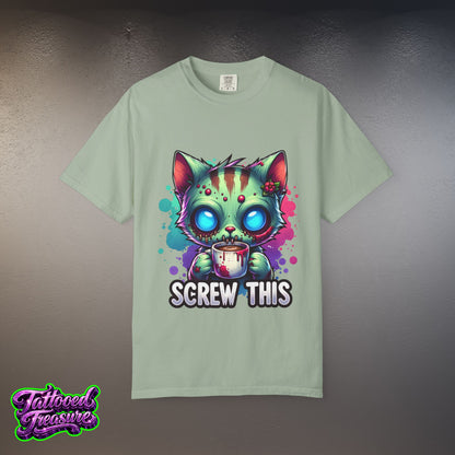 Zombie Kitty 'Screw This' T-Shirt