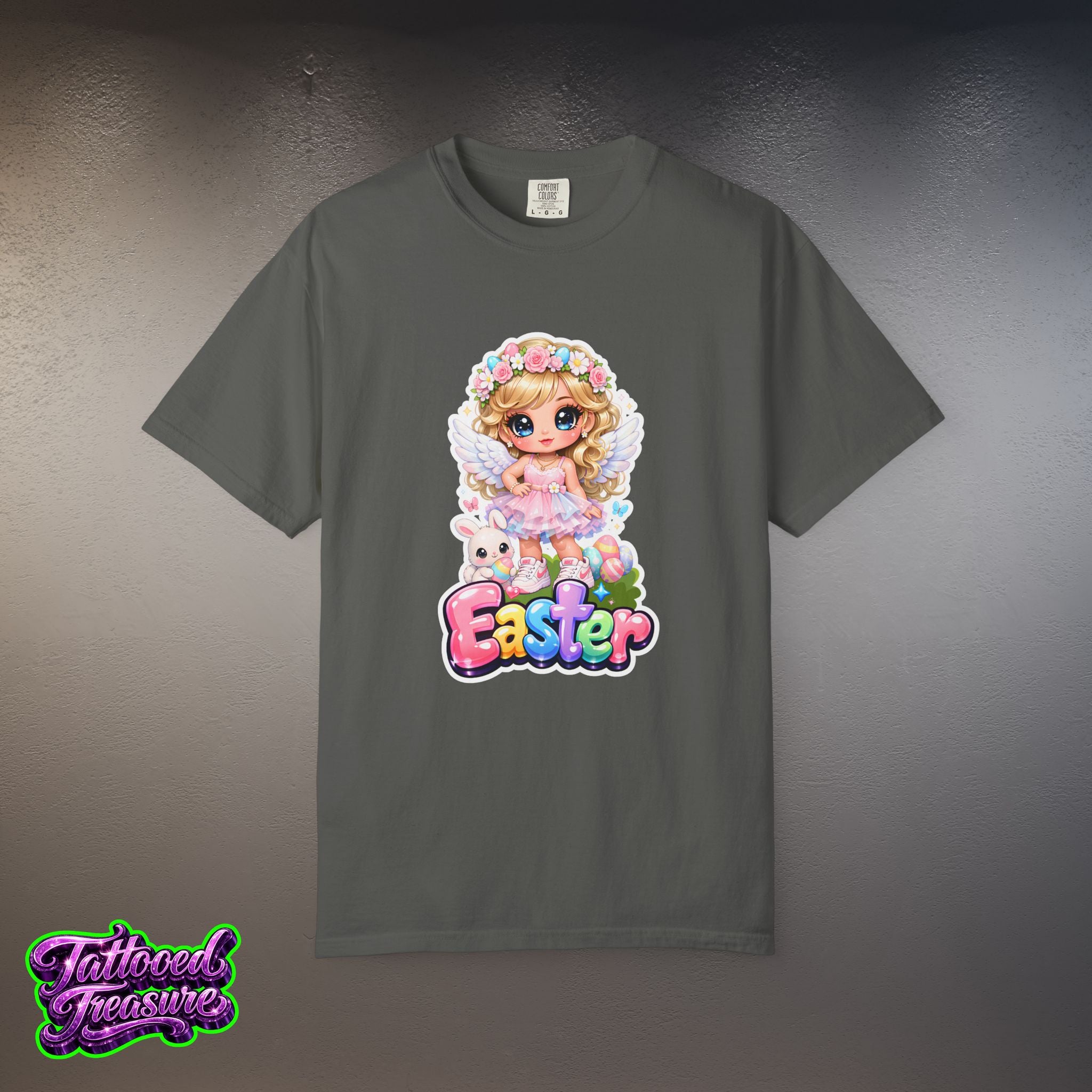 Easter Bunny Girl T-Shirt — Cute Pastel Easter Tee