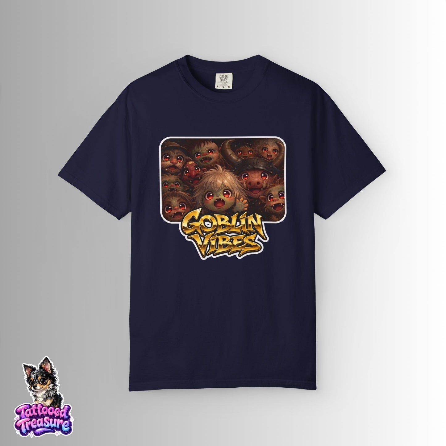 Goblin Vibes Graphic T-Shirt — Cute Creepy Monster Art Tee