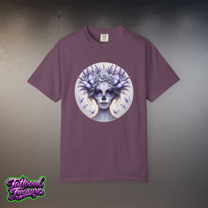 Day of the Dead Lavender Skull Queen T-Shirt