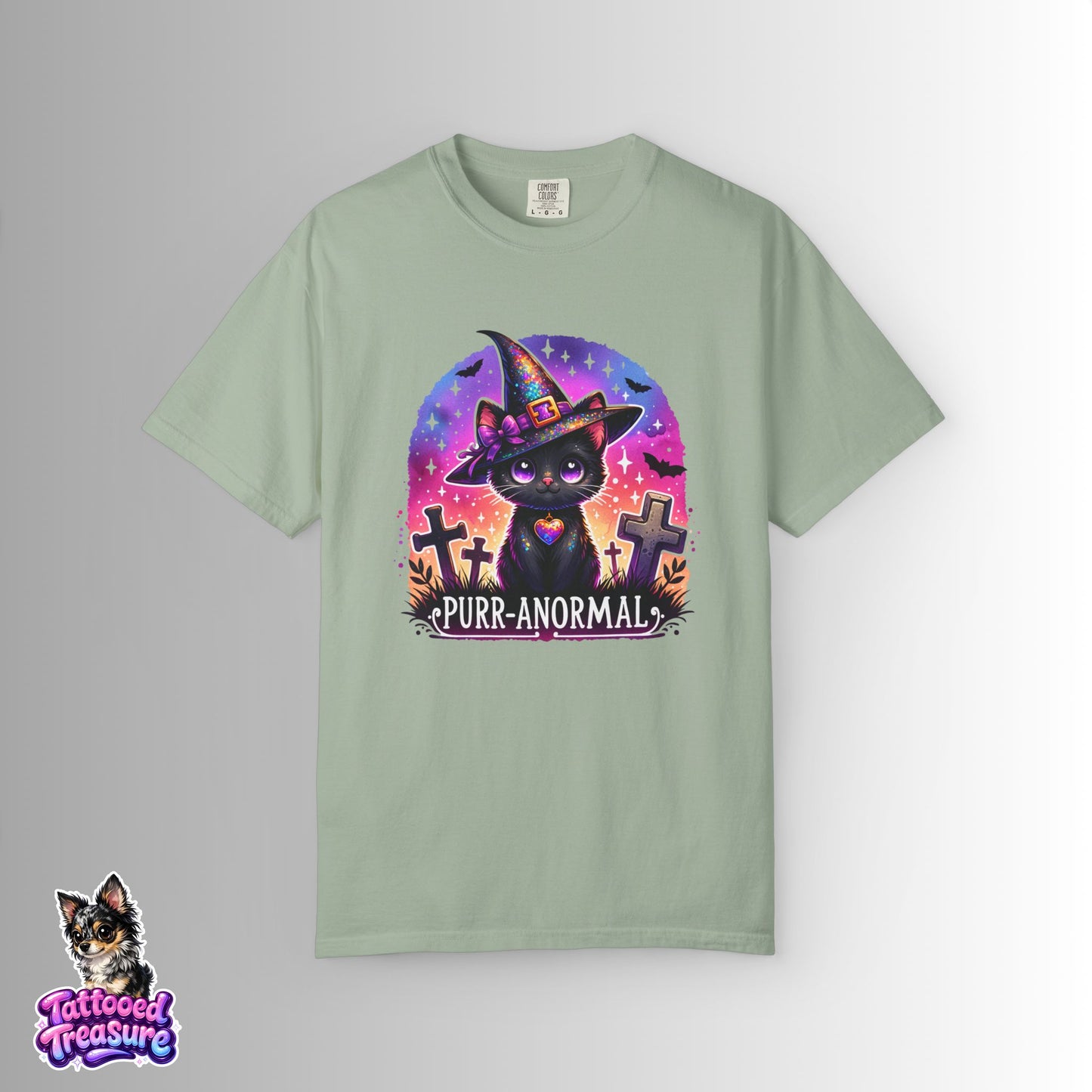 Purr-anormal Cat Witch T-Shirt
