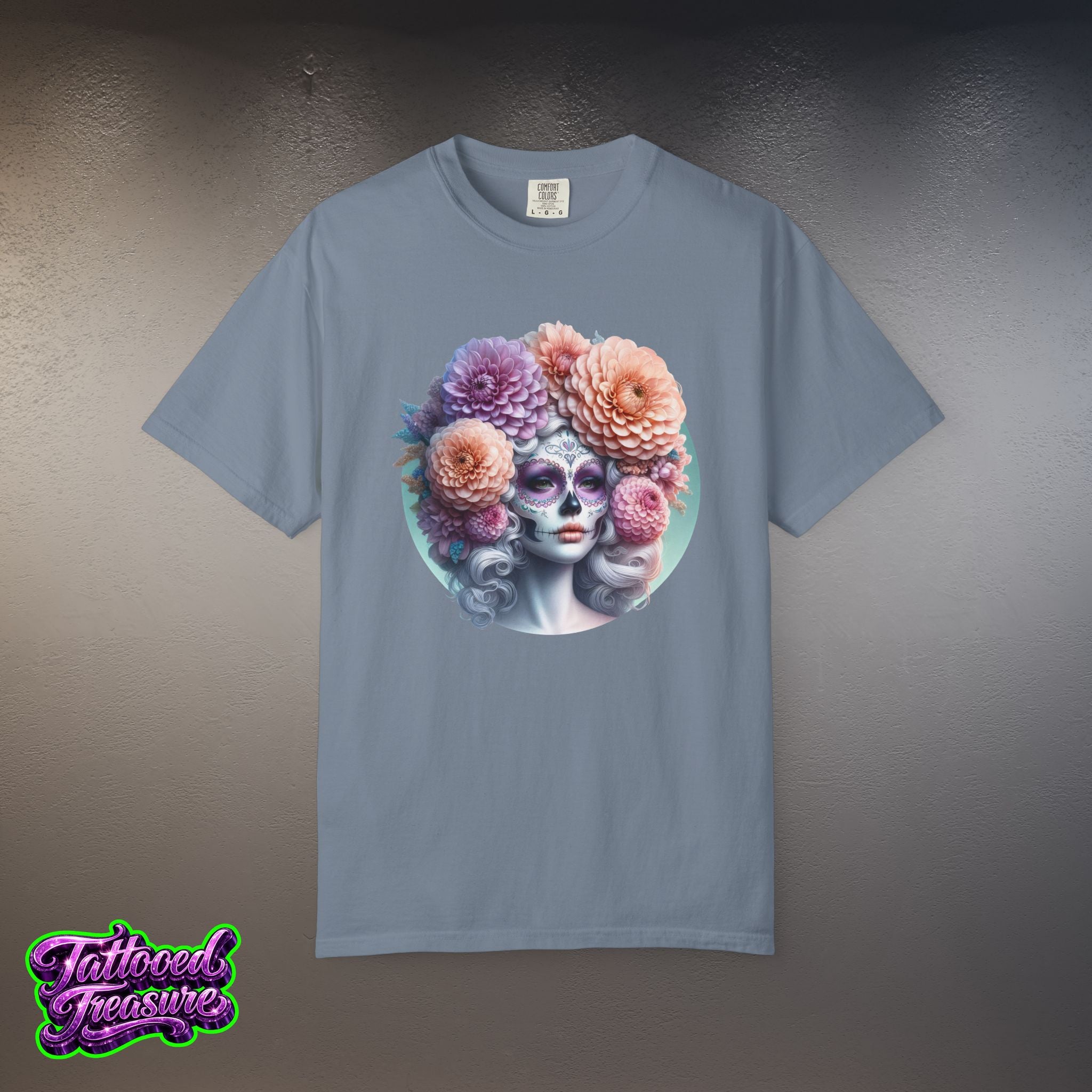 Day of the Dead Floral Skull T-Shirt
