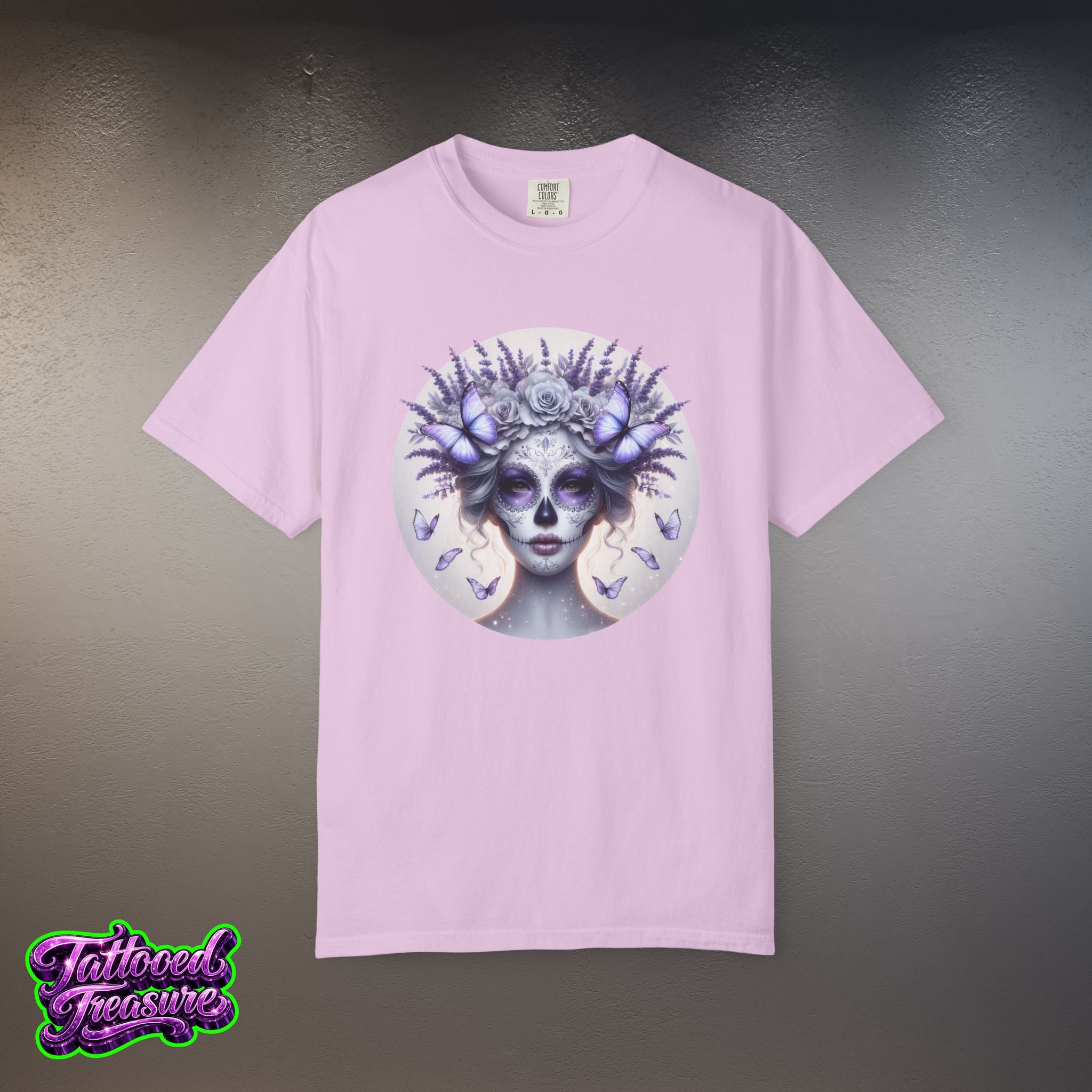 Day of the Dead Lavender Skull Queen T-Shirt