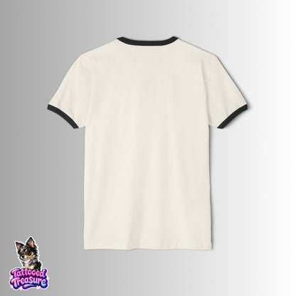 Scary The Shining Ringer T-Shirt — "Here's Johnny" Horror Graphic Tee