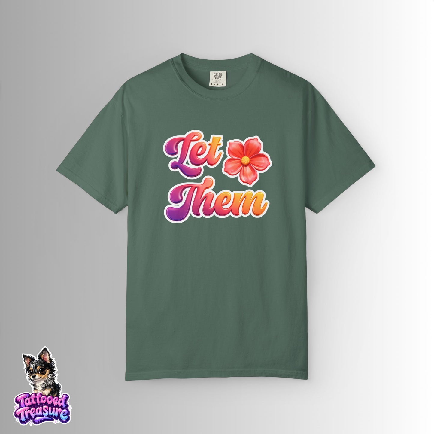 Let Them Flower T-Shirt — Retro Floral Graphic Tee