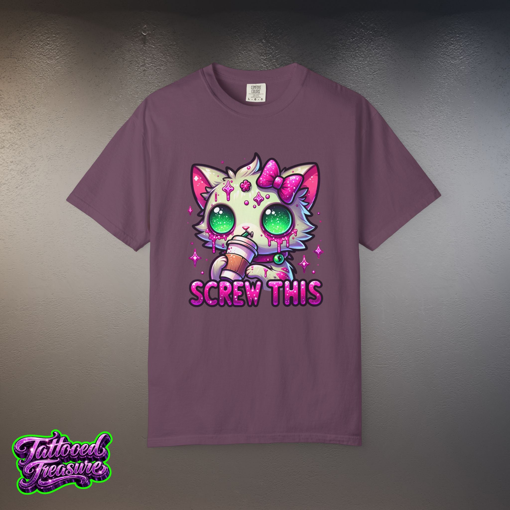 Kawaii 'Screw This' Cat T-Shirt