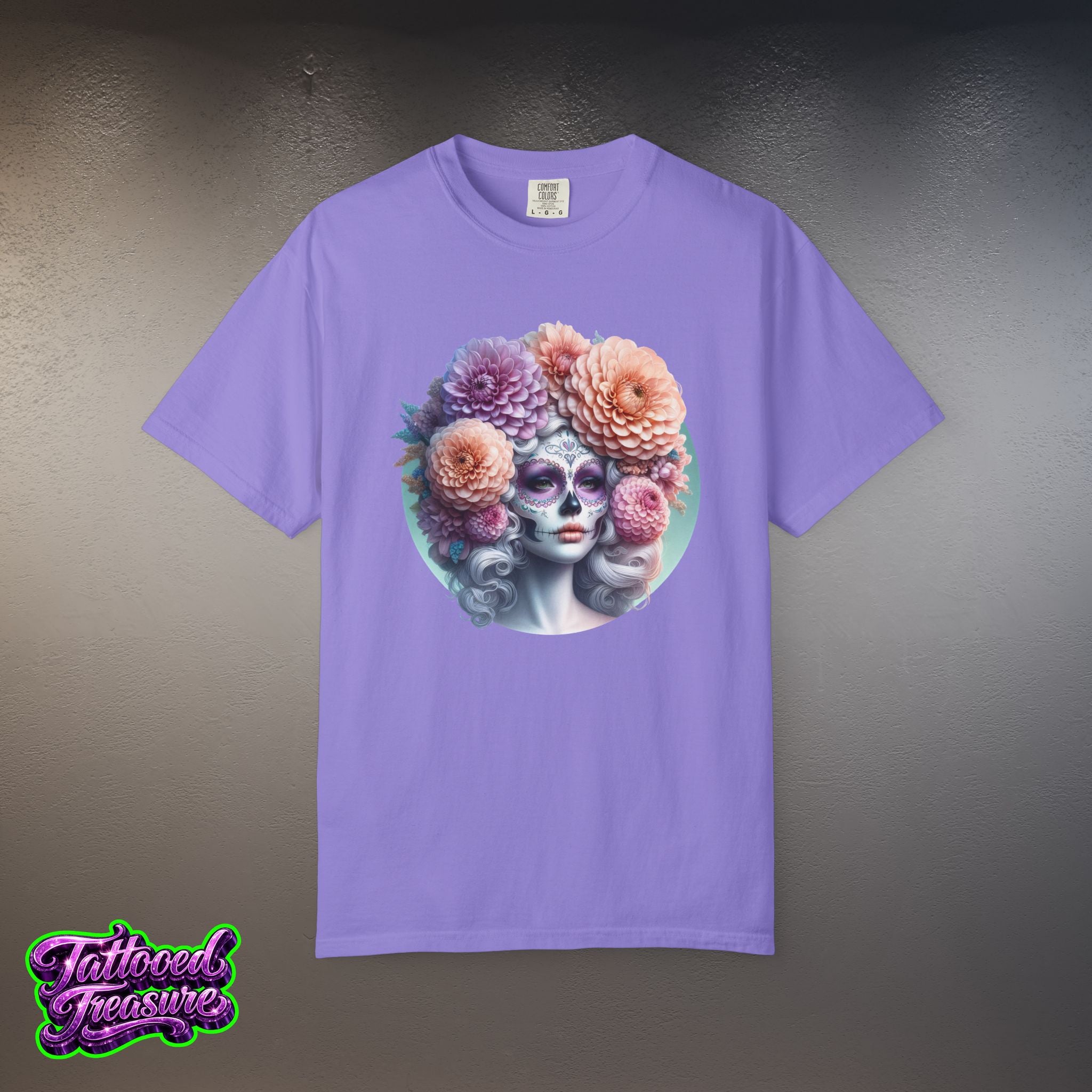 Day of the Dead Floral Skull T-Shirt