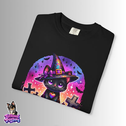 Purr-anormal Cat Witch T-Shirt