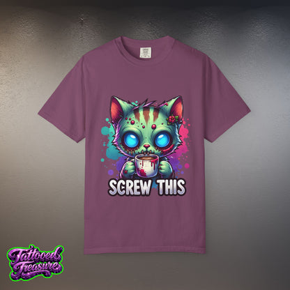 Zombie Kitty 'Screw This' T-Shirt