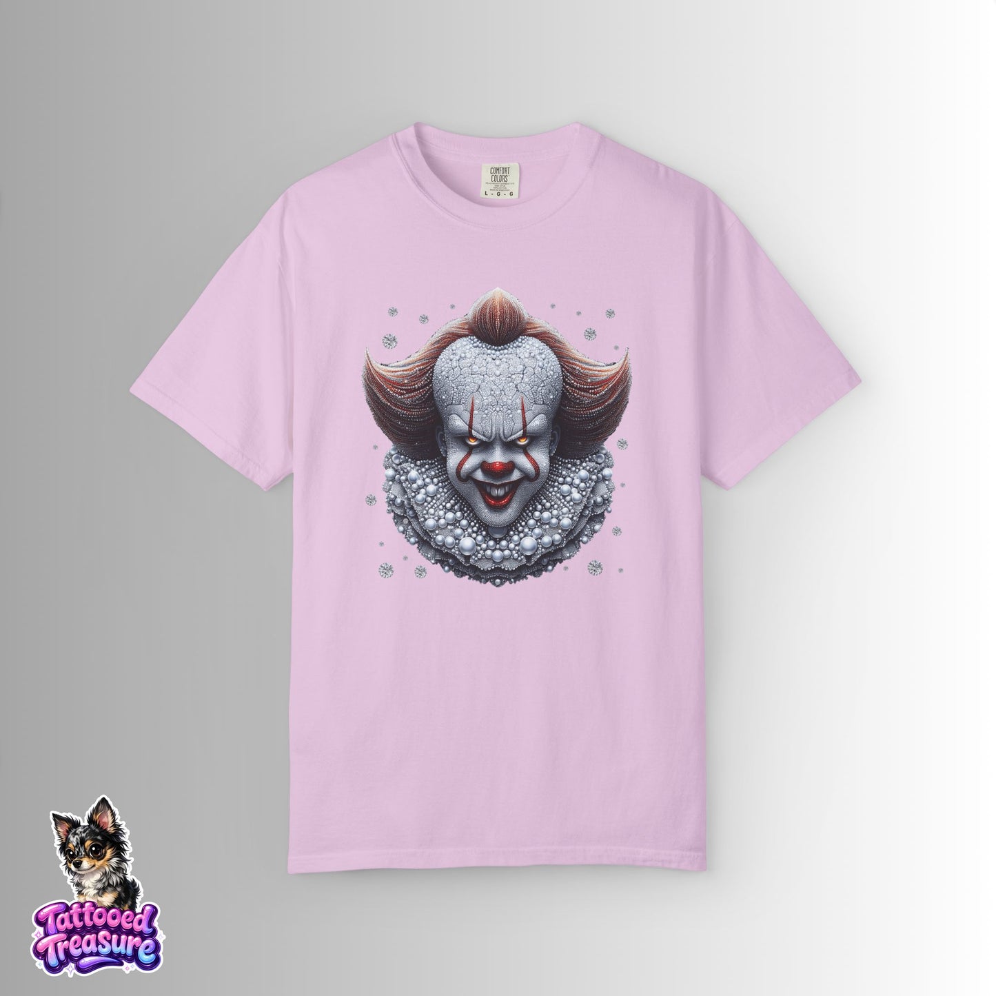 Horror Clown T-Shirt — Creepy Pennywise-Inspired Face Graphic