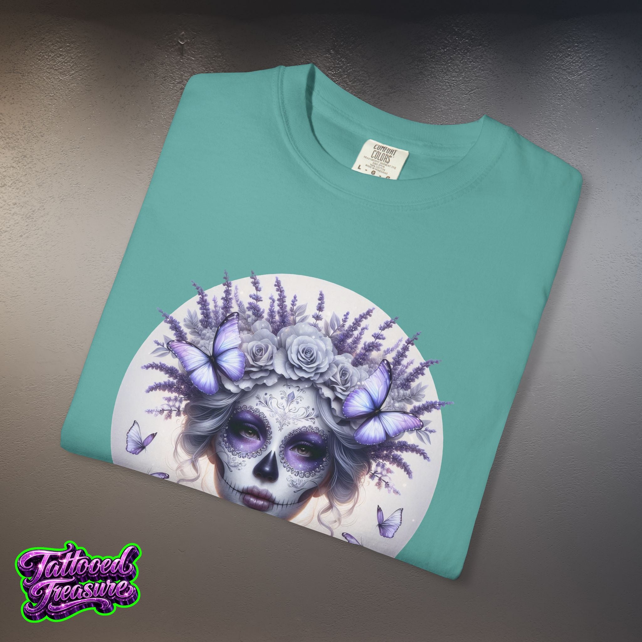 Day of the Dead Lavender Skull Queen T-Shirt