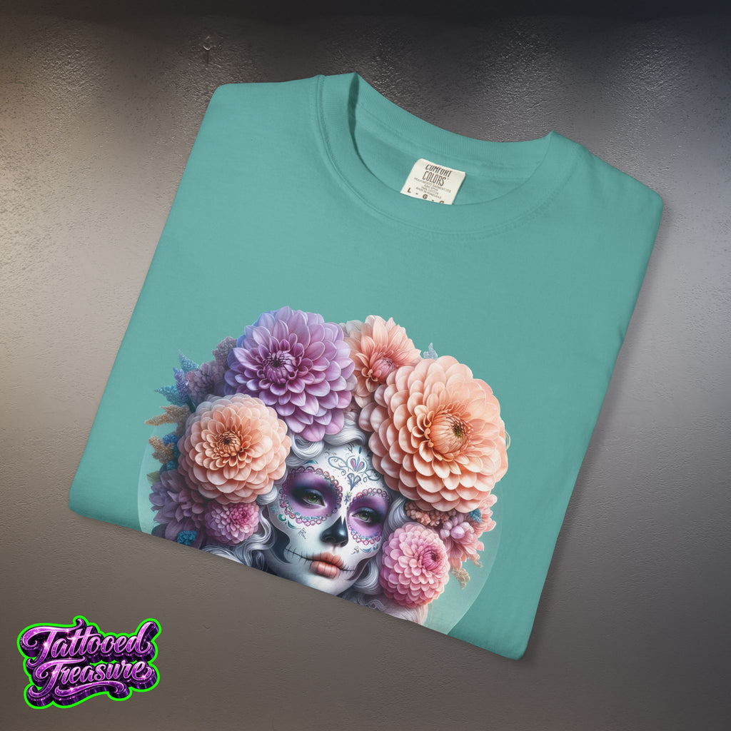 Day of the Dead Floral Skull T-Shirt