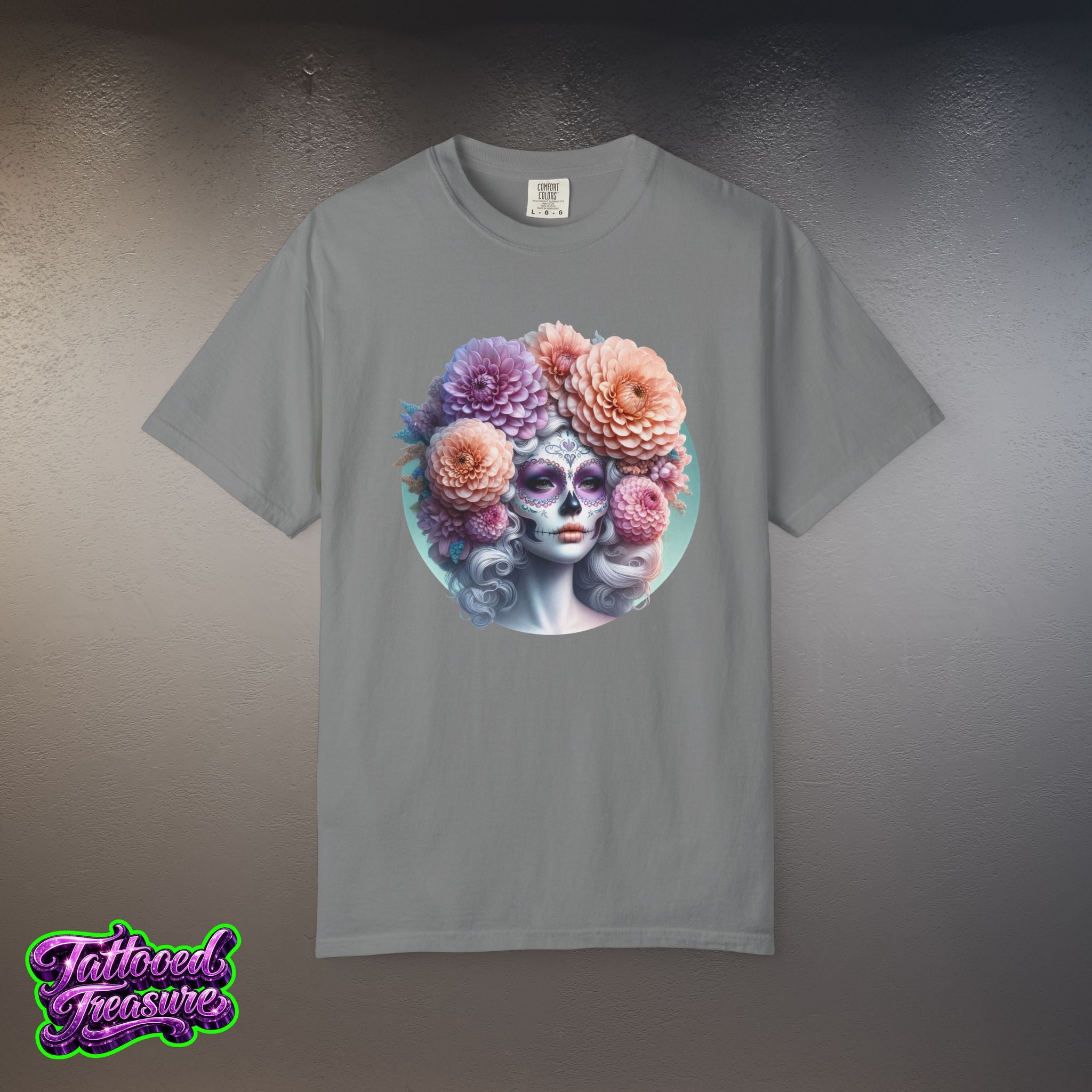 Day of the Dead Floral Skull T-Shirt