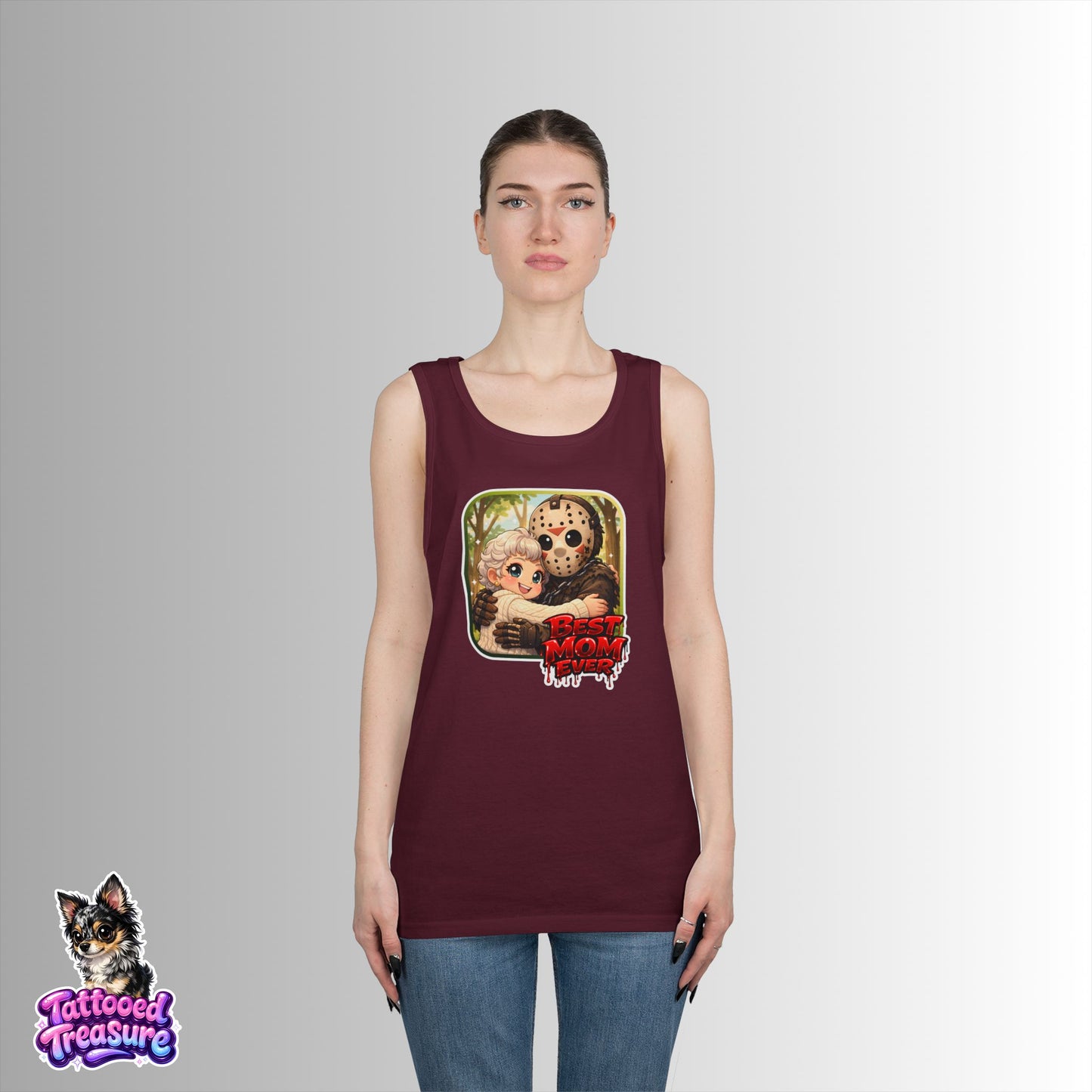 Tank Top — "Best Mom Ever" Horror Jason & Mother Design