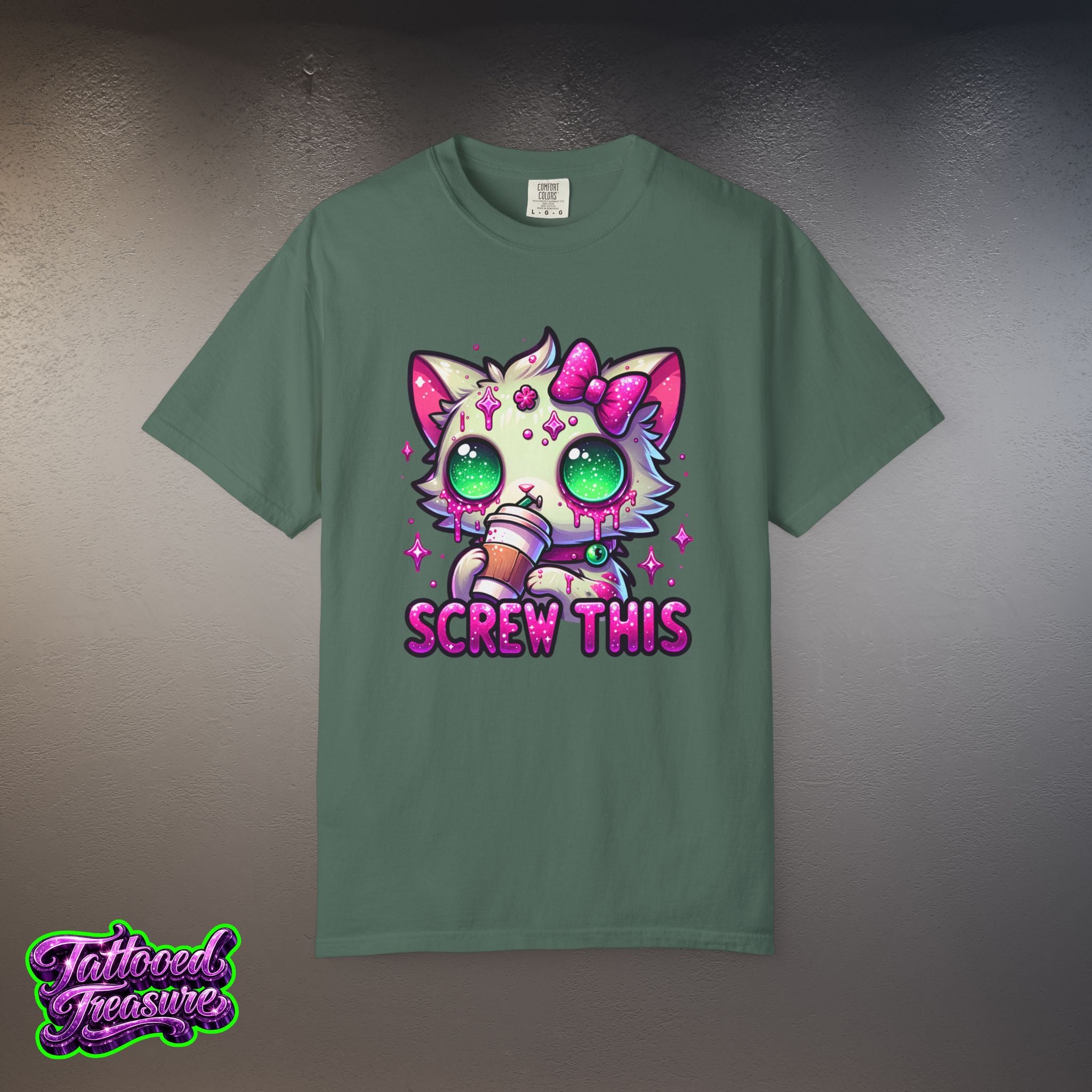 Kawaii 'Screw This' Cat T-Shirt