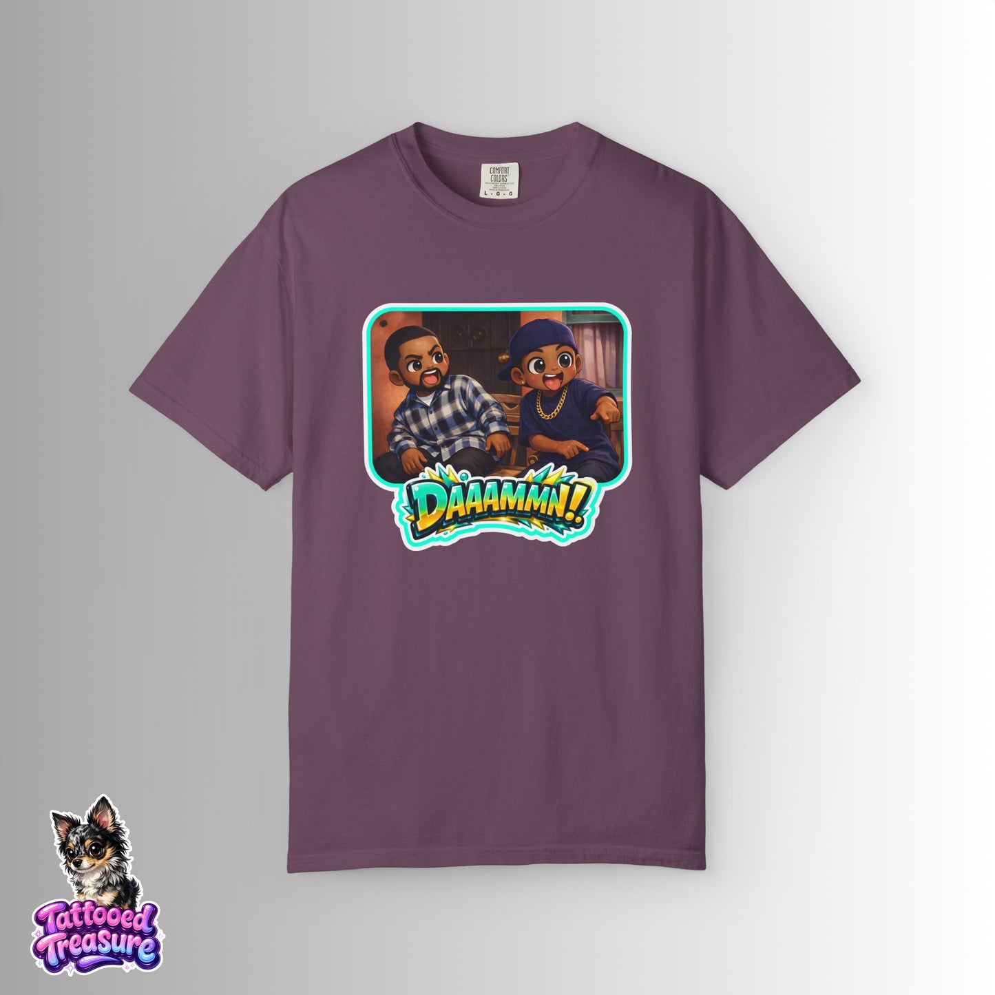 Daaamn! Graphic T-Shirt — Retro Cartoon Reaction Tee