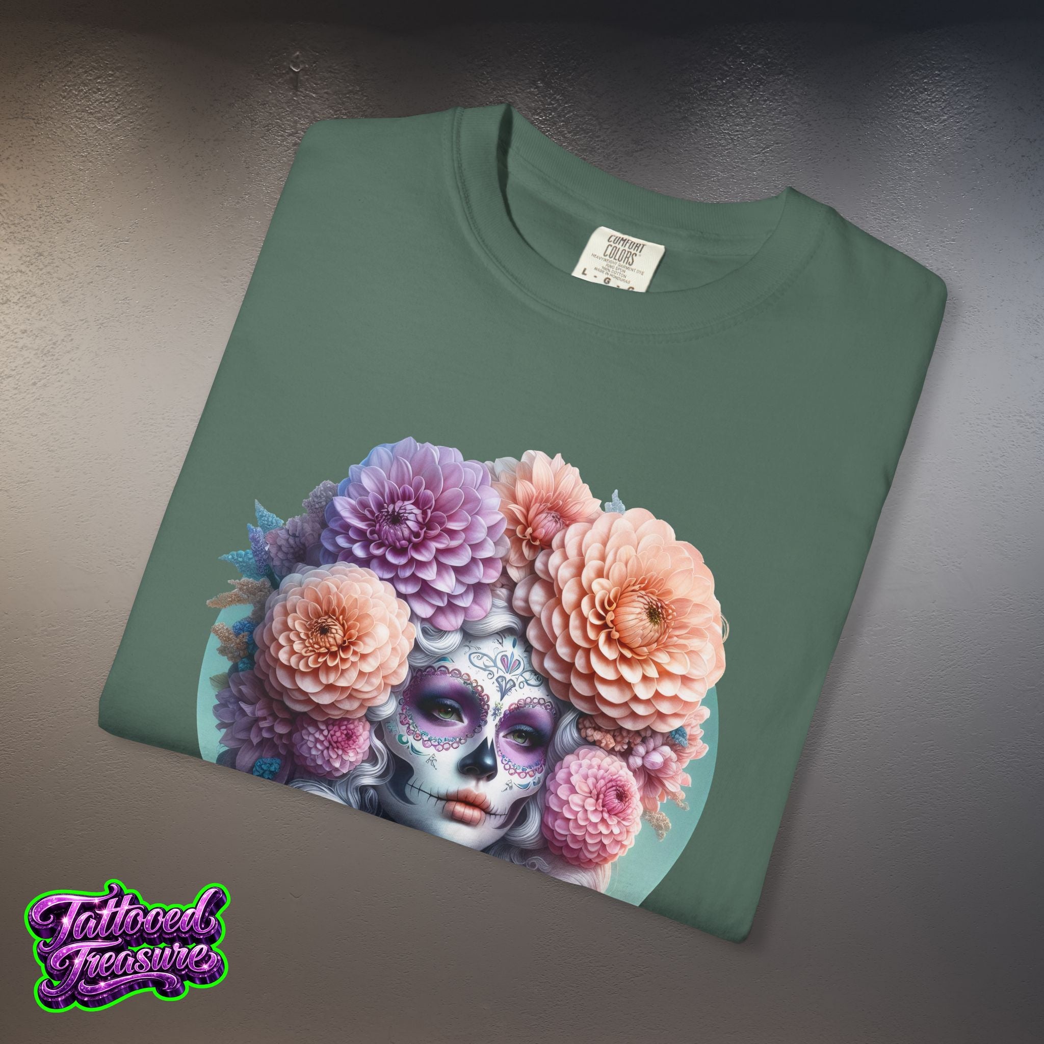 Day of the Dead Floral Skull T-Shirt