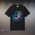 Peacock Floral T-Shirt — Vibrant Watercolor Peacock Tee