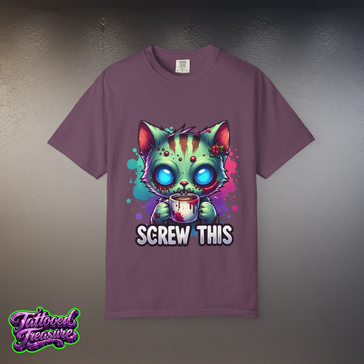 Zombie Kitty 'Screw This' T-Shirt