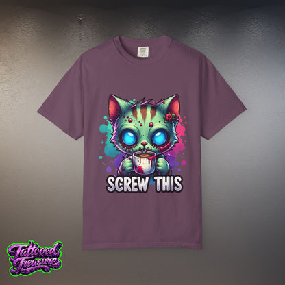 Zombie Kitty 'Screw This' T-Shirt