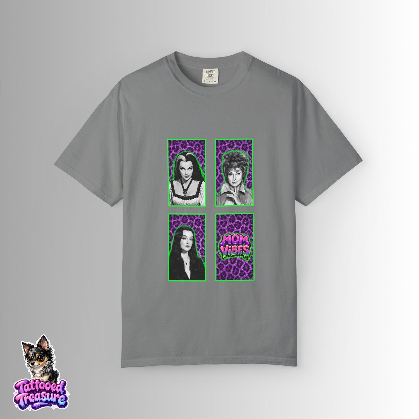 Mom Vibes Graphic T-Shirt – Retro Pop Portraits Tee