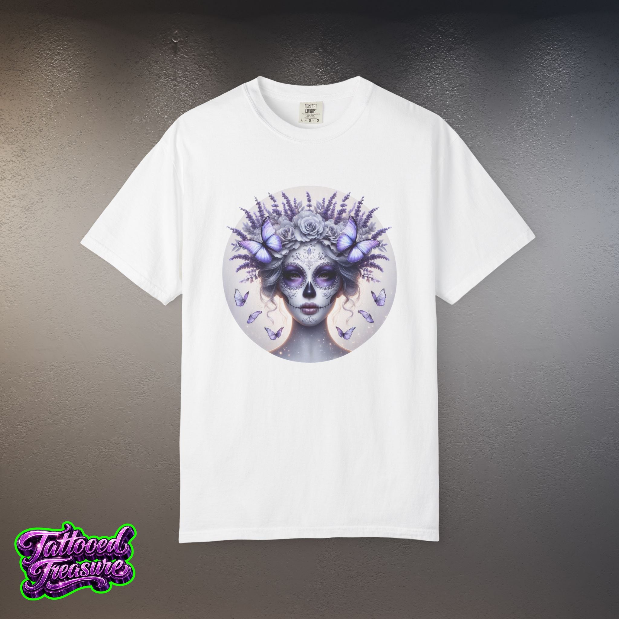Day of the Dead Lavender Skull Queen T-Shirt