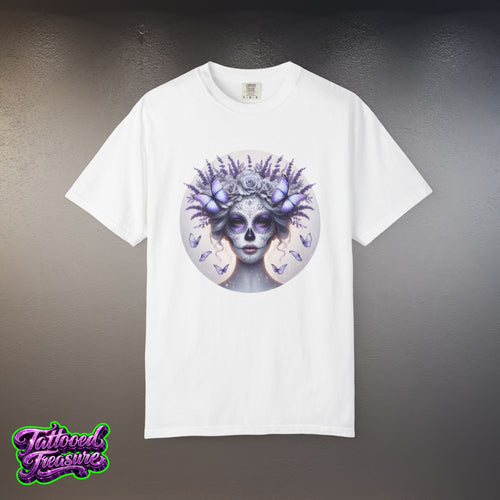 Day of the Dead Lavender Skull Queen T-Shirt