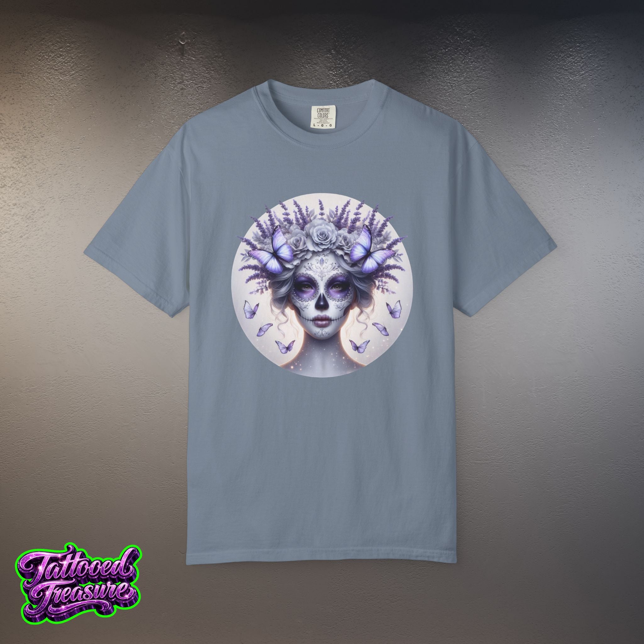 Day of the Dead Lavender Skull Queen T-Shirt