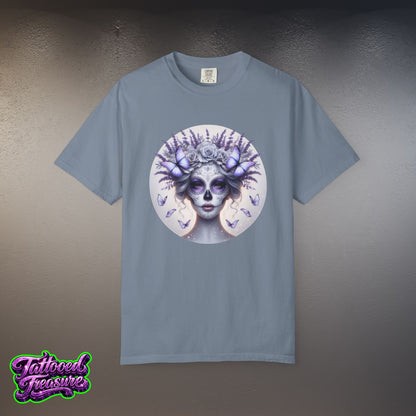 Day of the Dead Lavender Skull Queen T-Shirt
