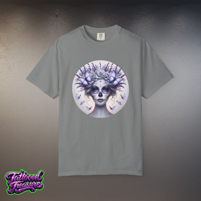 Day of the Dead Lavender Skull Queen T-Shirt