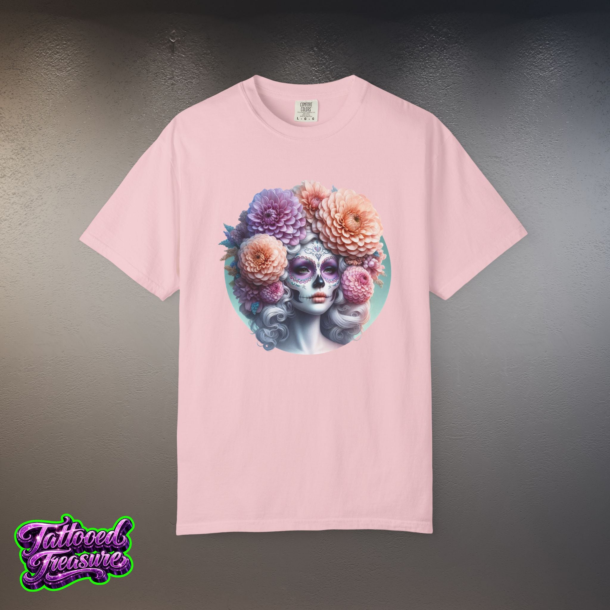 Day of the Dead Floral Skull T-Shirt