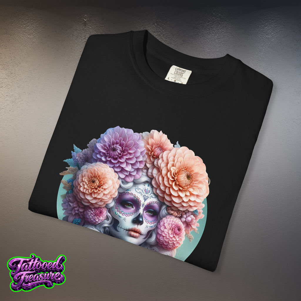 Day of the Dead Floral Skull T-Shirt