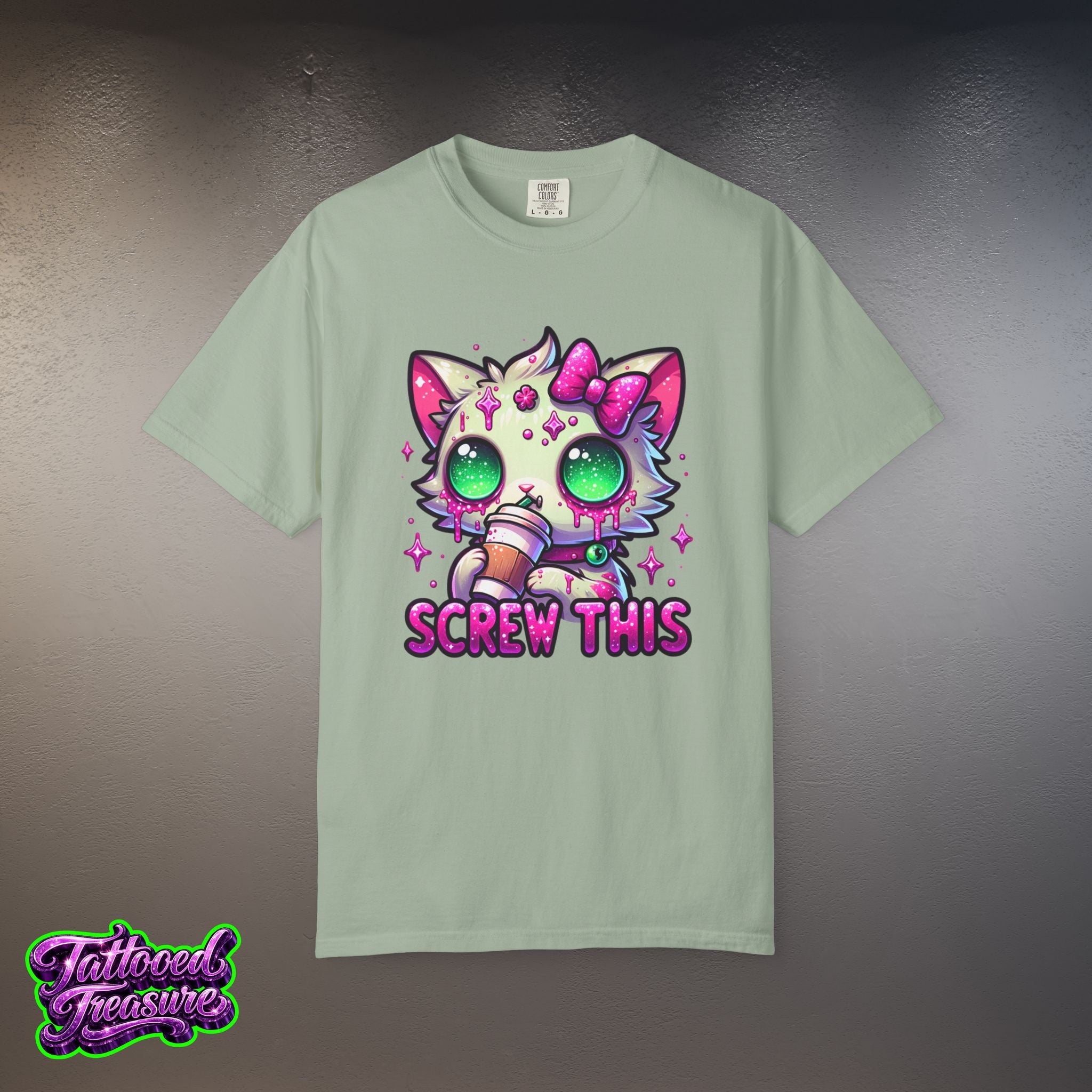 Kawaii 'Screw This' Cat T-Shirt