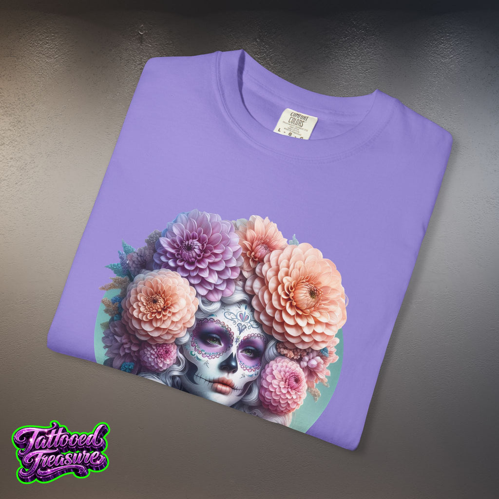 Day of the Dead Floral Skull T-Shirt