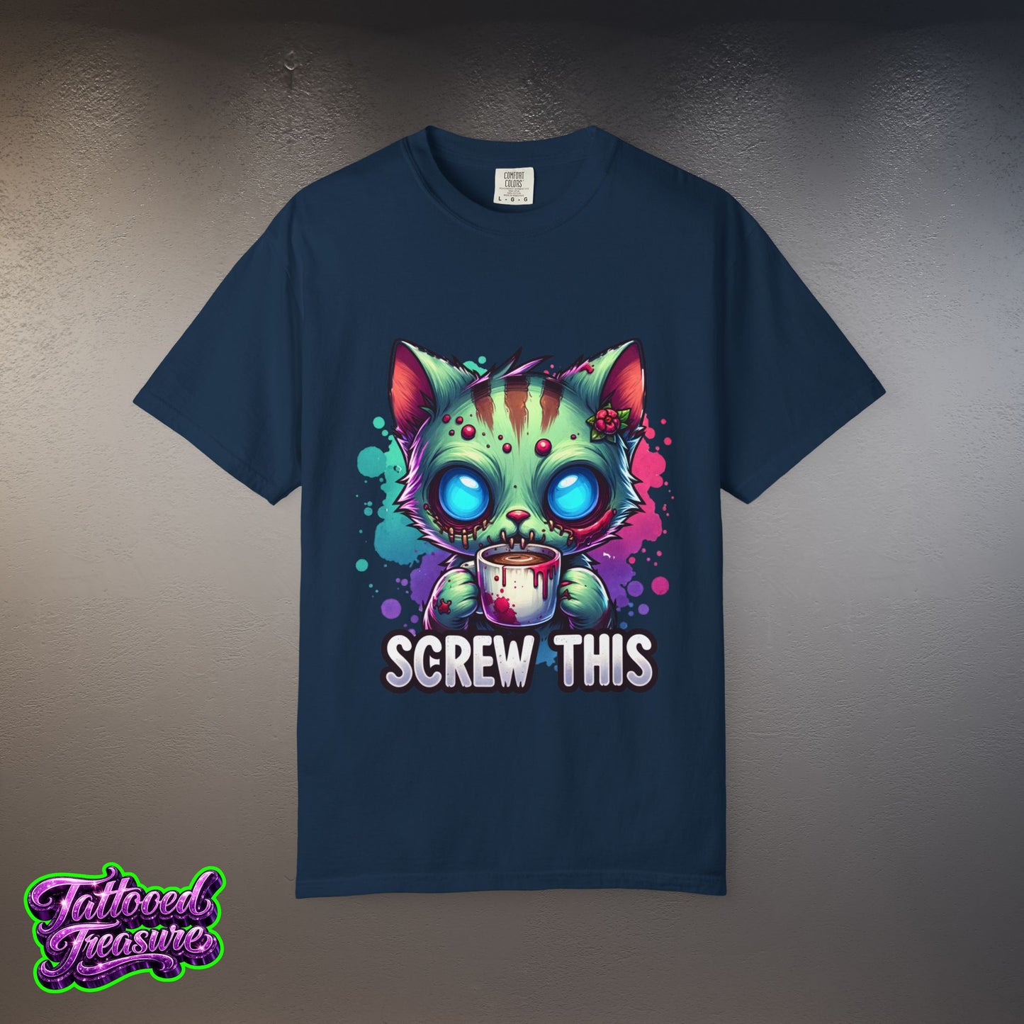 Zombie Kitty 'Screw This' T-Shirt