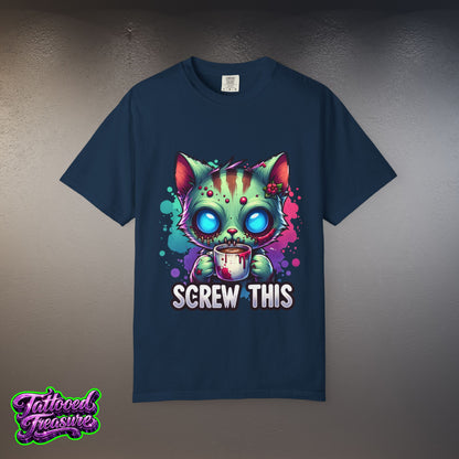 Zombie Kitty 'Screw This' T-Shirt