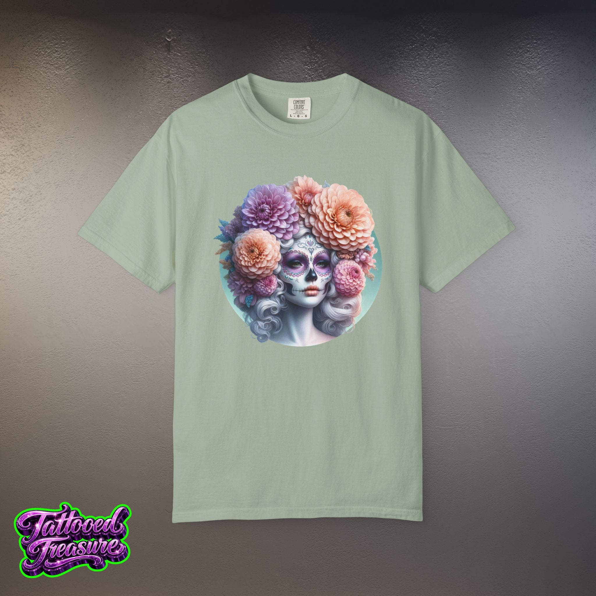 Day of the Dead Floral Skull T-Shirt