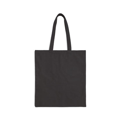 Black Cat Rainbow Tote Bag — "Always Busy Reading Trash" Canvas Tote