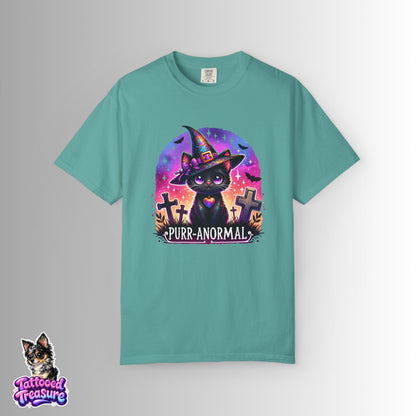 Purr-anormal Cat Witch T-Shirt