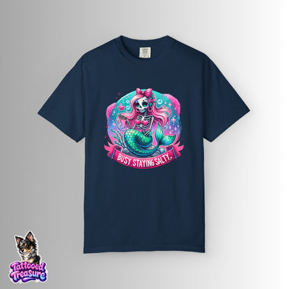 Busy Staying Salty Mermaid T-Shirt