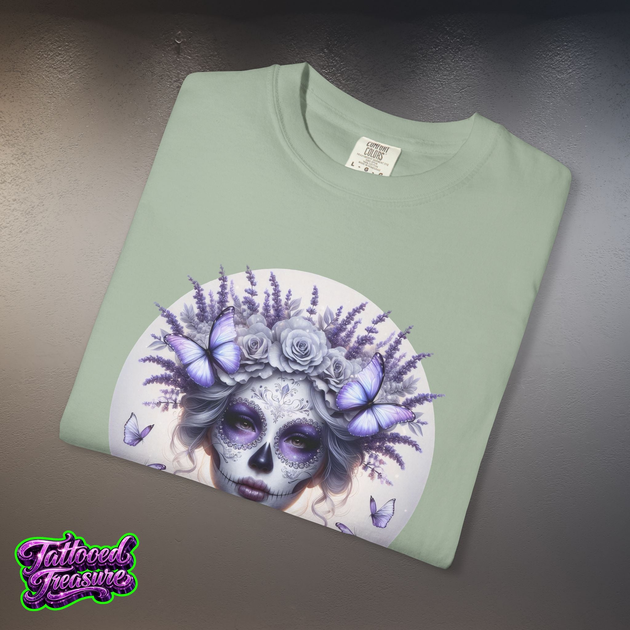 Day of the Dead Lavender Skull Queen T-Shirt