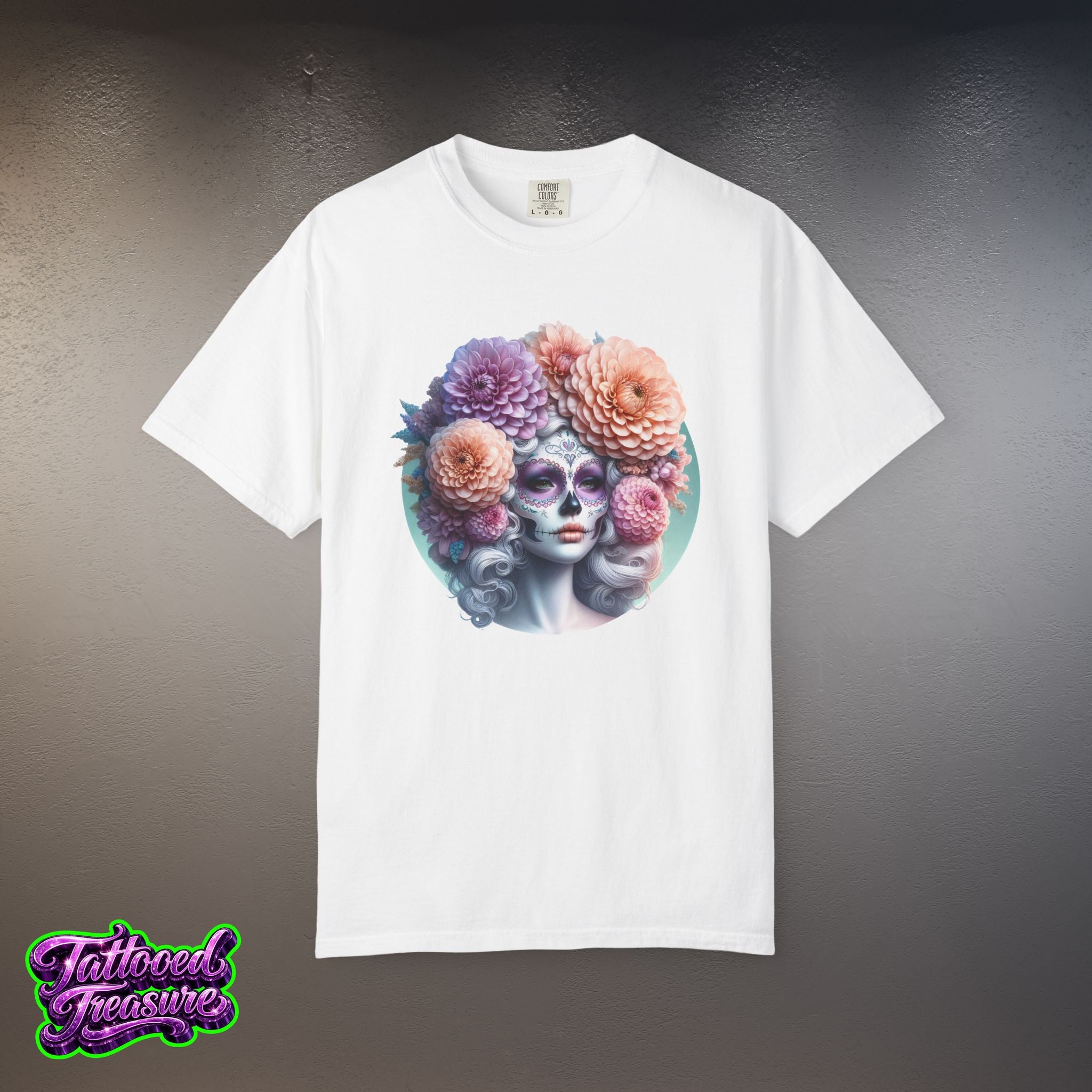 Day of the Dead Floral Skull T-Shirt