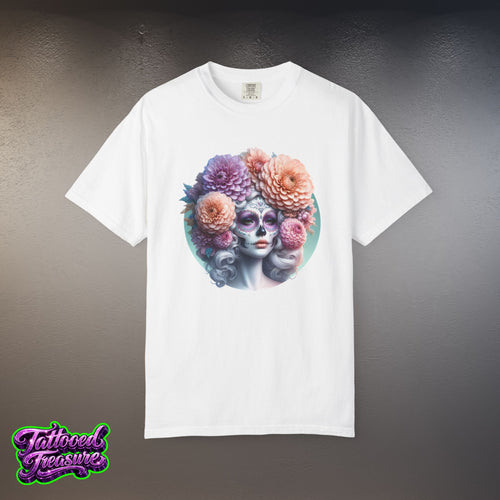 Day of the Dead Floral Skull T-Shirt