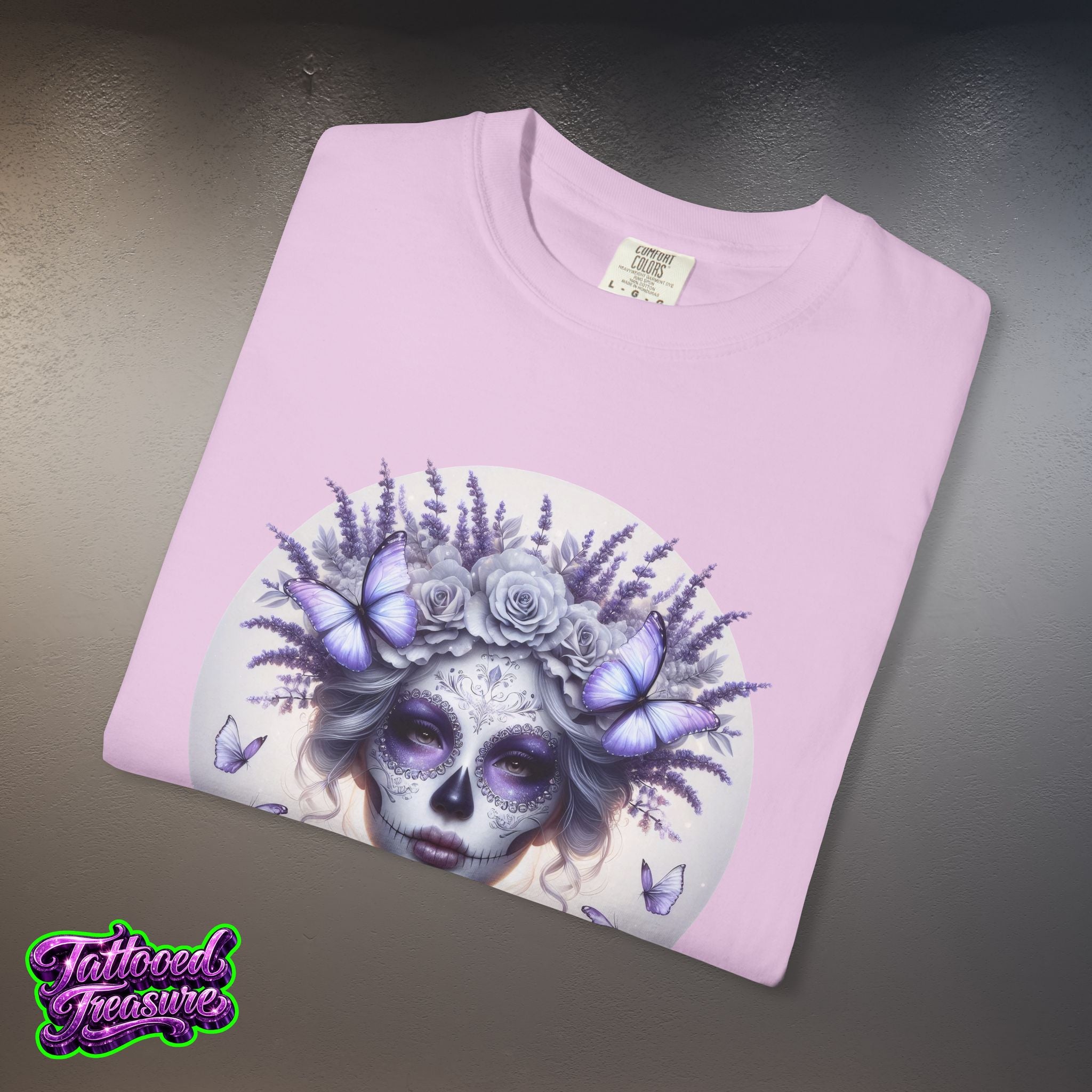 Day of the Dead Lavender Skull Queen T-Shirt