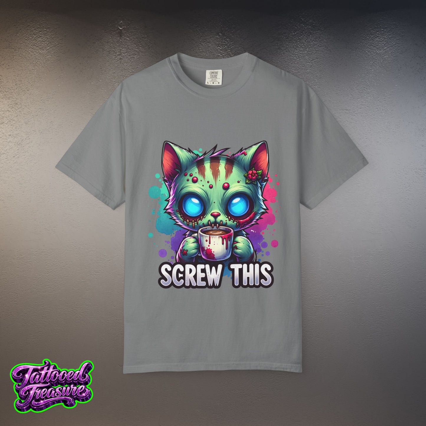 Zombie Kitty 'Screw This' T-Shirt