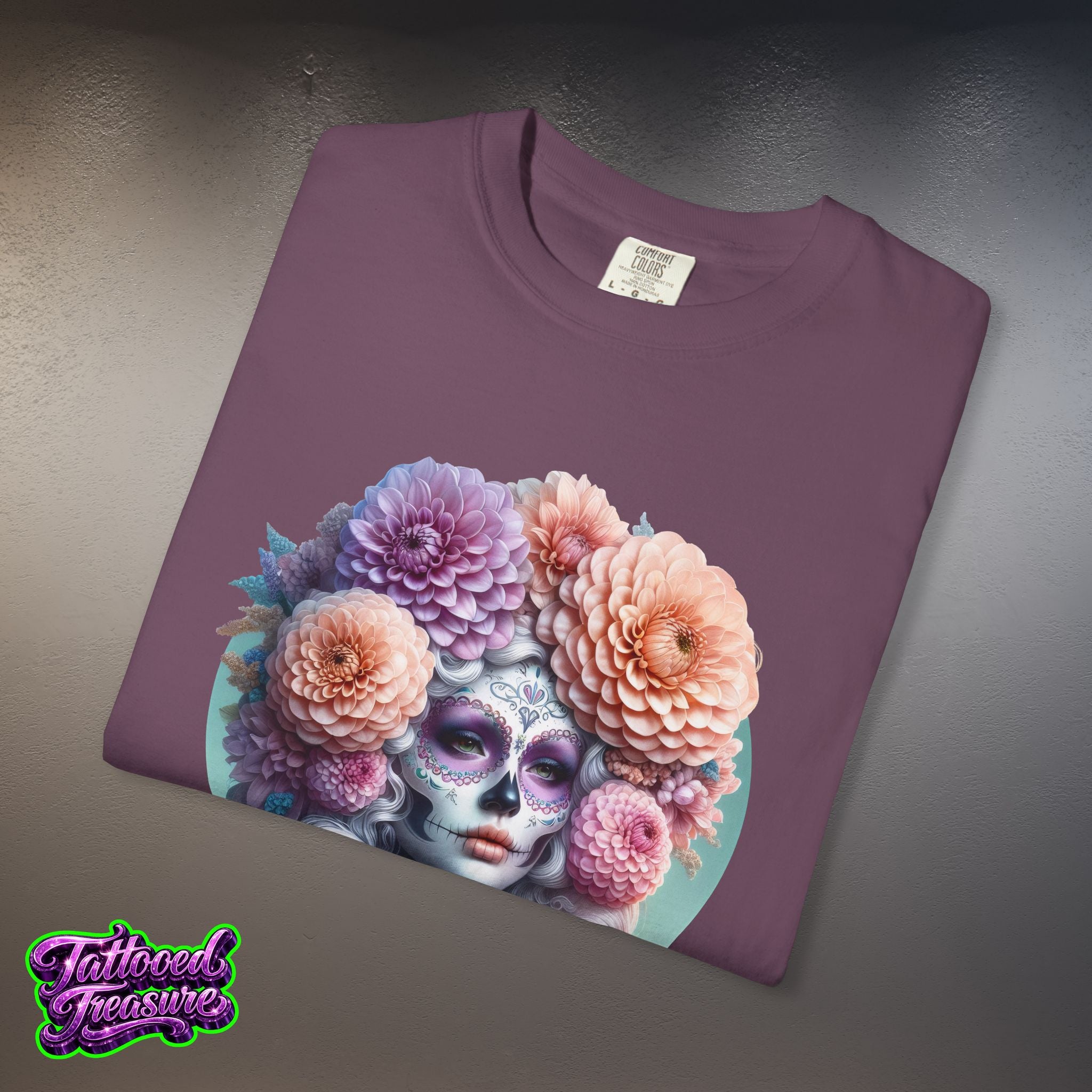 Day of the Dead Floral Skull T-Shirt