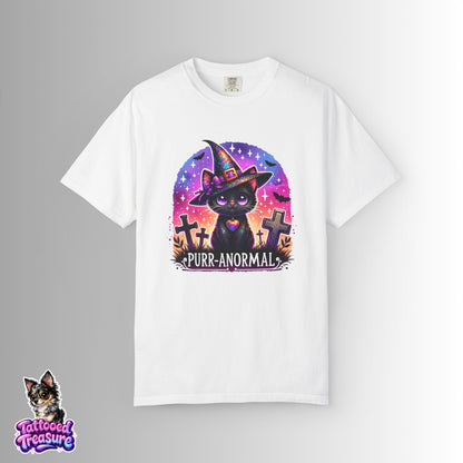 Purr-anormal Cat Witch T-Shirt