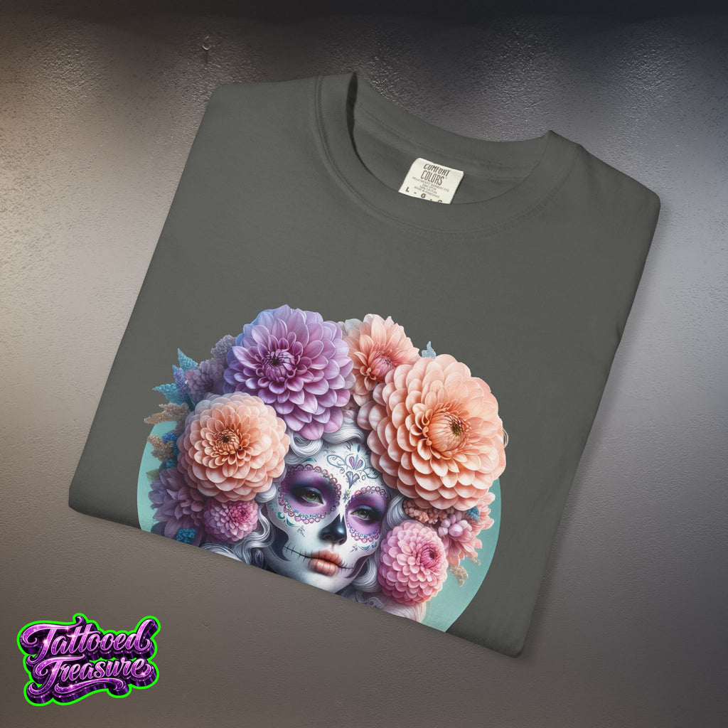Day of the Dead Floral Skull T-Shirt